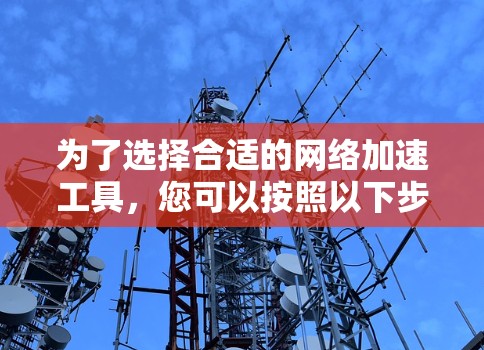 为了选择合适的网络加速工具，您可以按照以下步骤进行