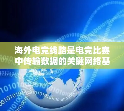海外电竞线路是电竞比赛中传输数据的关键网络基础设施，确保比赛的流畅进行。以下是对海外电竞线路的详细分析