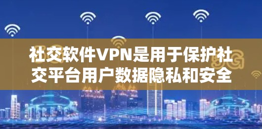 社交软件VPN是用于保护社交平台用户数据隐私和安全的一种网络技术。通过创建安全的通道，VPN在公共网络上加密数据传输，防止数据泄露和未经授权访问。以下是关于社交软件VPN的详细分析