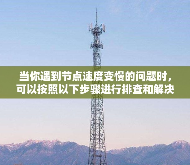当你遇到节点速度变慢的问题时，可以按照以下步骤进行排查和解决